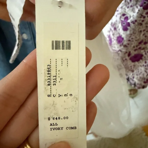 BHLDN Theia Jasper Embroidered Cathedral Veil - Picture 4 of 9